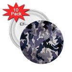 Army Camo Pattern 2.25  Buttons (10 pack)  Front