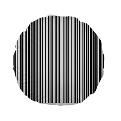 Barcode Pattern Standard 15  Premium Flano Round Cushions by Sapixe