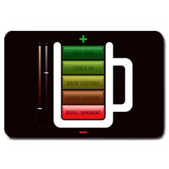Black Energy Battery Life Large Doormat 