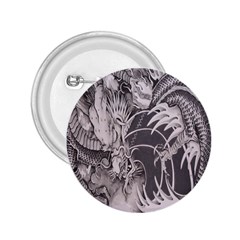 Chinese Dragon Tattoo 2 25  Buttons by Sapixe