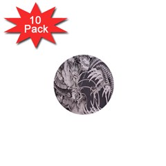 Chinese Dragon Tattoo 1  Mini Buttons (10 Pack)  by Sapixe