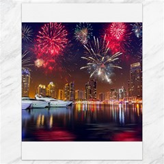 Christmas Night In Dubai Holidays City Skyscrapers At Night The Sky Fireworks Uae Canvas 18  X 24   by Sapixe