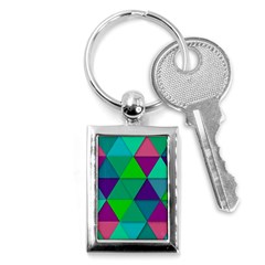 Background Geometric Triangle Key Chains (rectangle)  by Nexatart
