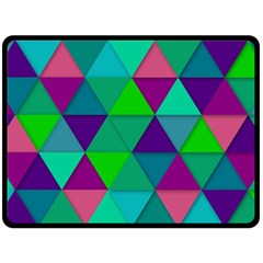 Background Geometric Triangle Double Sided Fleece Blanket (large)  by Nexatart