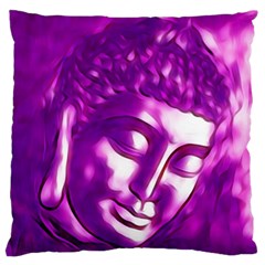 Purple Buddha Art Portrait Standard Flano Cushion Case (one Side) by yoursparklingshop