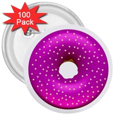 Donut Transparent Clip Art 3  Buttons (100 Pack)  by Sapixe