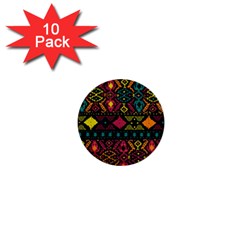 Ethnic Pattern 1  Mini Buttons (10 Pack)  by Sapixe