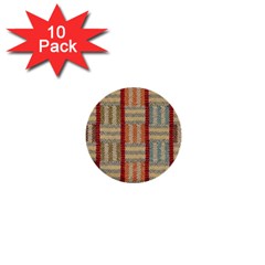 Fabric Pattern 1  Mini Buttons (10 Pack)  by Sapixe