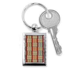 Fabric Pattern Key Chains (rectangle)  by Sapixe