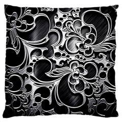 Floral High Contrast Pattern Standard Flano Cushion Case (one Side) by Sapixe