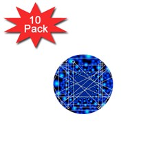 Network Connection Structure Knot 1  Mini Buttons (10 Pack)  by Sapixe