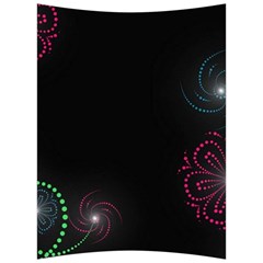 Neon Flowers And Swirls Abstract Back Support Cushion by Sapixe