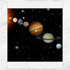 Outer Space Planets Solar System Canvas 11  X 14   by Sapixe