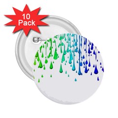 Paint Drops Artistic 2 25  Buttons (10 Pack)  by Sapixe