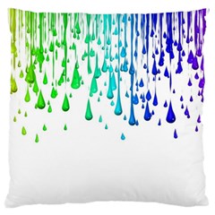 Paint Drops Artistic Standard Flano Cushion Case (one Side) by Sapixe