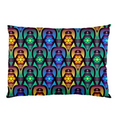 Pattern Background Bright Blue Pillow Case by Sapixe