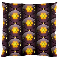 Pattern Background Yellow Bright Standard Flano Cushion Case (one Side) by Sapixe