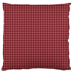 Red Triangulate Large Cushion Case (one Side) by jumpercat