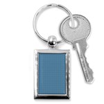 Blue Triangulate Key Chains (Rectangle)  Front
