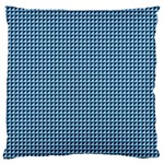 Blue Triangulate Large Cushion Case (One Side) Front
