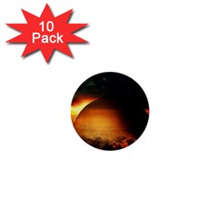 Saturn Rings Fantasy Art Digital 1  Mini Buttons (10 Pack)  by Sapixe