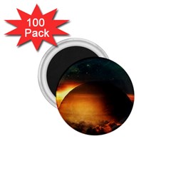 Saturn Rings Fantasy Art Digital 1 75  Magnets (100 Pack)  by Sapixe