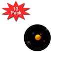 Solar System 1  Mini Buttons (10 pack)  Front