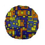 Square Background Background Texture Standard 15  Premium Round Cushions Front