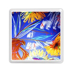 Ceramic Jur And Sunlowers Memory Card Reader (square)  by bestdesignintheworld