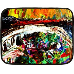Dscf2599 - Moon In Carribean Fleece Blanket (mini) by bestdesignintheworld