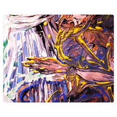Dscf1627 - Old Harpist Double Sided Flano Blanket (medium)  by bestdesignintheworld