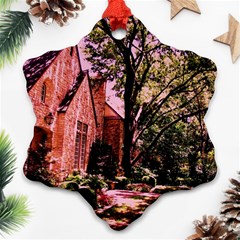 Hot Day In  Dallas 6 Ornament (snowflake) by bestdesignintheworld