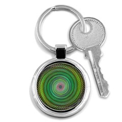 Wire Woven Vector Graphic Key Chains (round)  by Sapixe