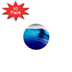 Rolling Waves 1  Mini Buttons (10 Pack)  by Sapixe