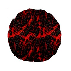 Volcanic Textures Standard 15  Premium Round Cushions by Sapixe