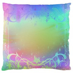 Christmas Greeting Card Frame Standard Flano Cushion Case (one Side) by Sapixe