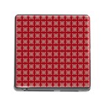 Christmas Paper Wrapping Paper Memory Card Reader (Square) Front
