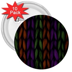 Background Weave Plait Purple 3  Buttons (10 Pack)  by Sapixe