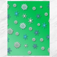 Snowflakes Winter Christmas Overlay Canvas 18  X 24   by Sapixe