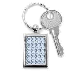 Snowflakes Winter Christmas Card Key Chains (rectangle)  by Sapixe