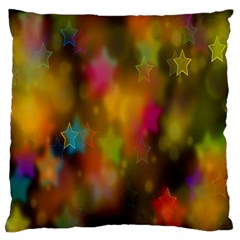 Star Background Texture Pattern Large Flano Cushion Case (one Side) by Sapixe