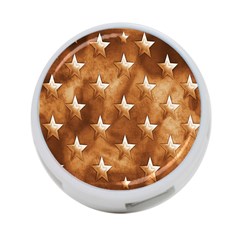 Stars Brown Background Shiny 4-port Usb Hub (one Side) by Sapixe