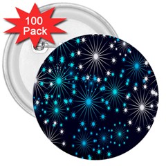 Wallpaper Background Abstract 3  Buttons (100 Pack)  by Sapixe