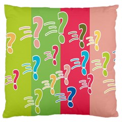 Question Mark Problems Clouds Standard Flano Cushion Case (one Side) by Sapixe