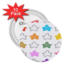 Stars Set Up Element Disjunct Image 2 25  Buttons (10 Pack)  by Sapixe