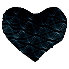 Desktop Pattern Vector Design Large 19  Premium Flano Heart Shape Cushions by Sapixe