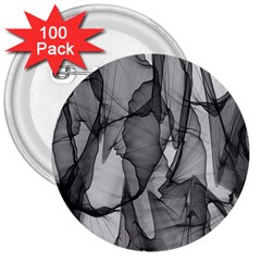 Abstract Black And White Background 3  Buttons (100 Pack)  by Sapixe