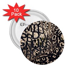 Pattern Design Texture Wallpaper 2 25  Buttons (10 Pack)  by Sapixe