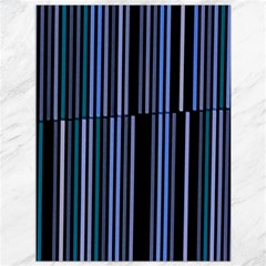 Shades Of Blue Stripes Striped Pattern Canvas 36  X 48   by yoursparklingshop