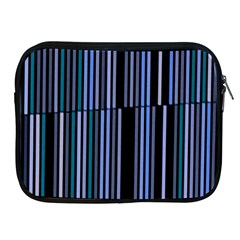 Shades Of Blue Stripes Striped Pattern Apple Ipad 2/3/4 Zipper Cases by yoursparklingshop